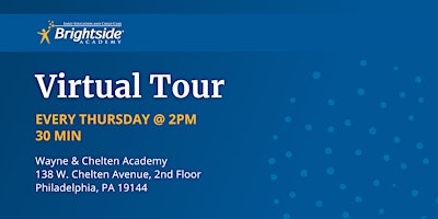 Hauptbild für Brightside Academy Virtual Tour of Wayne & Chelten, Thursday 2 PM