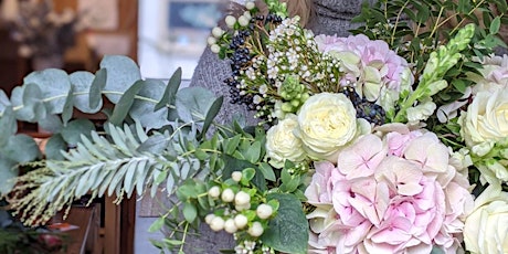 Autumn  flower styling with hydrangeas primary image