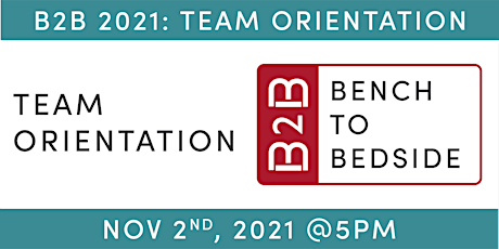 B2B 2021: Team Orientation