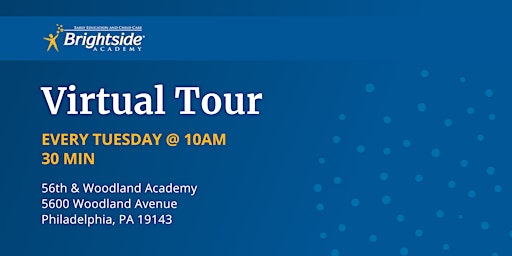 Brightside Academy Virtual Tour of 56th & Woodland, Tuesday 10 AM  primärbild