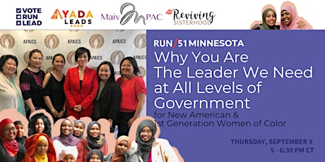 RUN/51 Minnesota Why You Are The Leader We Need at All Levels of Government primary image