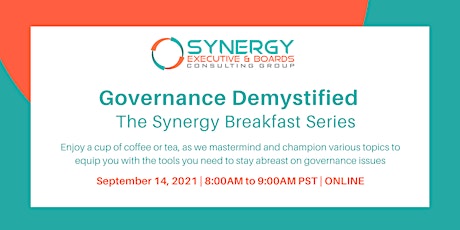 Governance Demystified:    The Synergy Breakfast Series