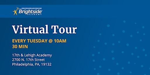 Brightside Academy Virtual Tour of 17th & Lehigh Location - Tuesday 10 AM  primärbild