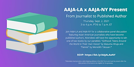 Hauptbild für AAJA-LA x AAJA-NY Present: From Journalist to Published Author