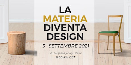 Diretta IG "La Materia diventa Design"