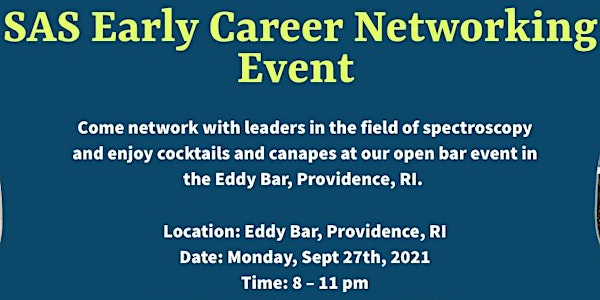 SAS Early Career Interest Group Networking Event SciX 2021