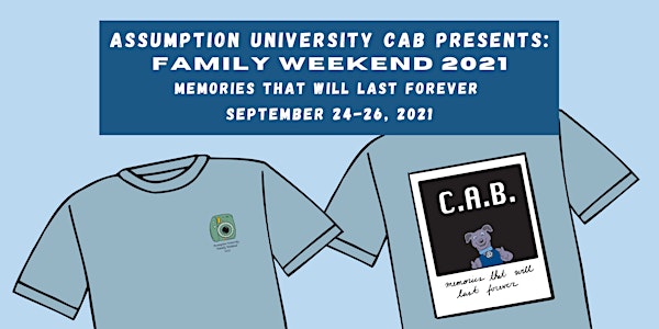 CAB Family Weekend  Tshirt Sales 2021