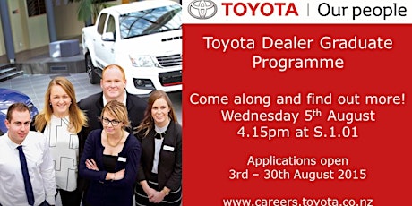 Toyota Dealer Graduate Programme presentation primary image