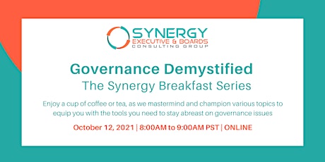 Governance Demystified - The Synergy Breakfast Series