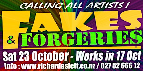 The Great New Zealand/Aotearoa Fakes & Forgeries Exhibition & Festival 2021 primary image