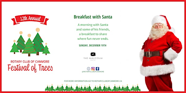 Rotary Festival of Trees - Breakfast with Santa, Sunday, Dec 19 2021 11 am