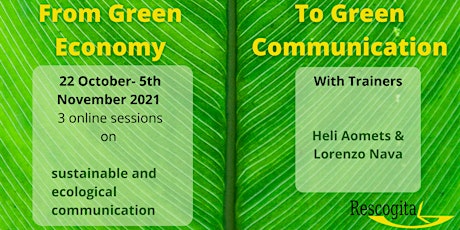 Online Training Course : "Green Communication in the time of Green Economy"