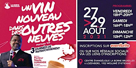 Primaire afbeelding van Un Vin nouveau et une outre neuve | 3 jours de rafraîchissement