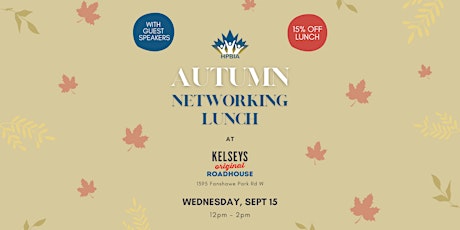 August Networking Lunch at Kelseys primary image