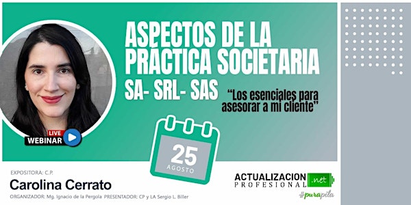 Grabación - Aspectos de la práctica societaria SA- SRL- SAS
