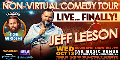 The Non-Virtual Comedy Tour Live... (Finally!) with Jeff Leeson primary image