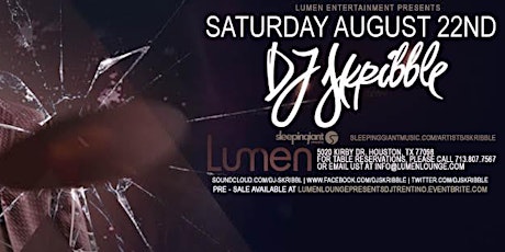 Lumen Lounge Presents DJ Skribble primary image