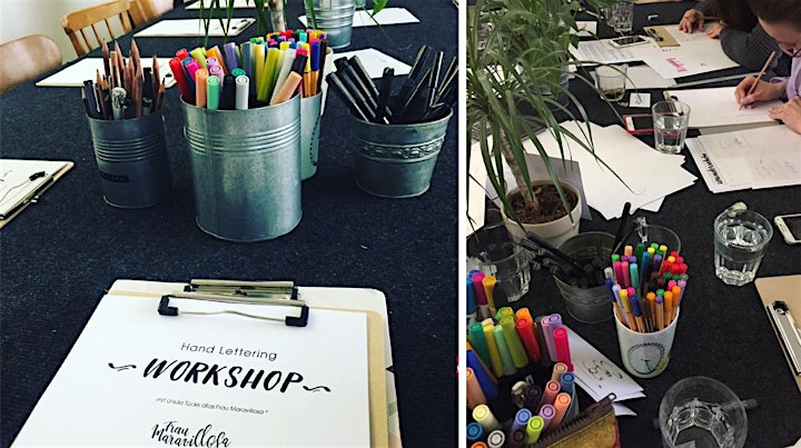 Brush und Hand Lettering Workshop - Zwei Techniken in einem Workshop: Bild