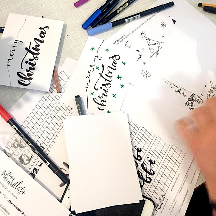 X-MAS - Weihnachtlicher Lettering Workshop: Bild