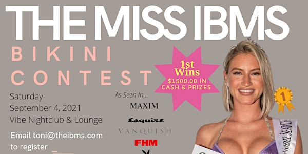 The Miss IBMS Regional Bikini Contest