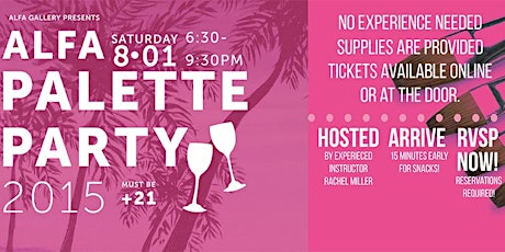 Alfa Art Gallery's FIRST Palette Party! primary image