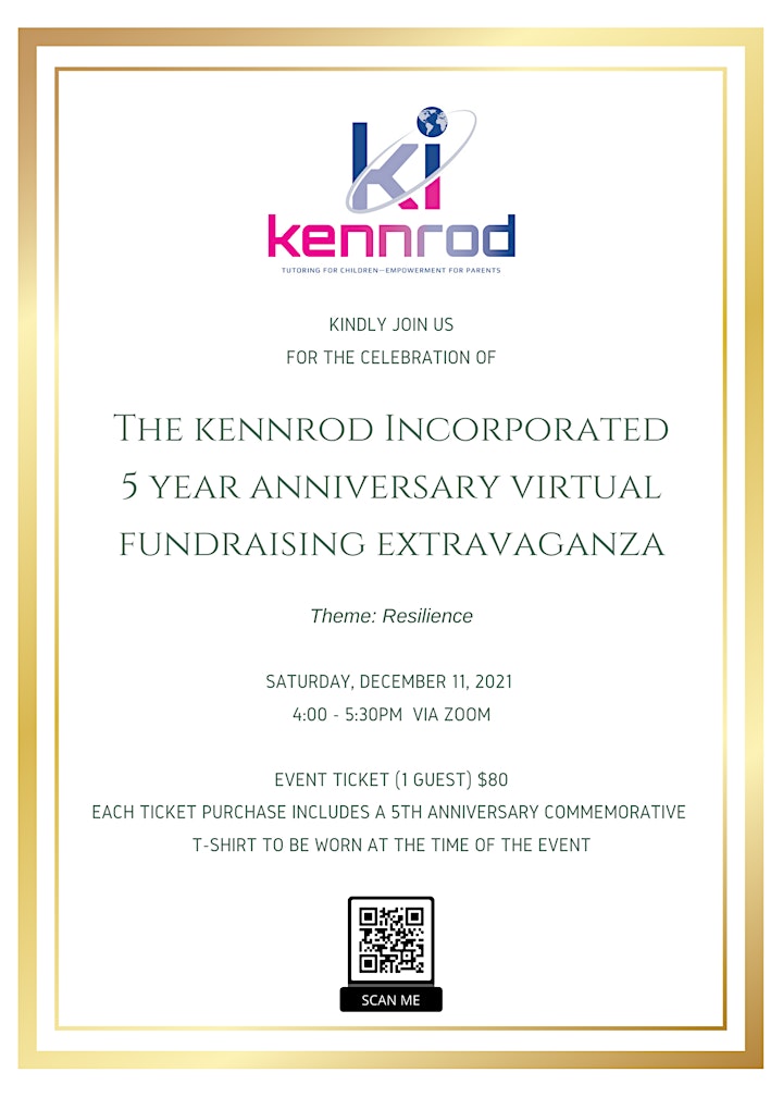 
		The Kennrod Incorporated 5 Year Anniversary Virtual Fundraising Event image
