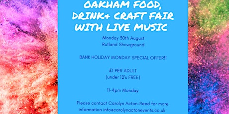 Oakham Food, Drink and Craft Fair with Live Music Every Day primary image