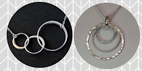 Make your own silver circle necklace