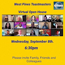 West Pines Toastmasters - Virtual Open House primary image