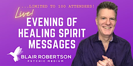 Blair Robertson Evening Of Spirit Messages primary image