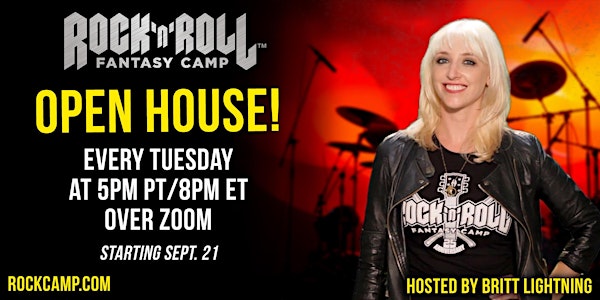 Weekly Rock 'n' Roll Fantasy Camp Open House