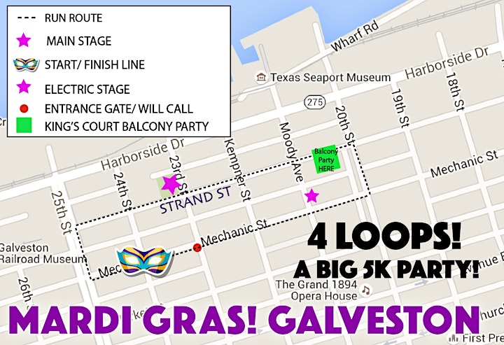 Mardi Gras! Galveston- Jolly Jester Jaunt 5k image