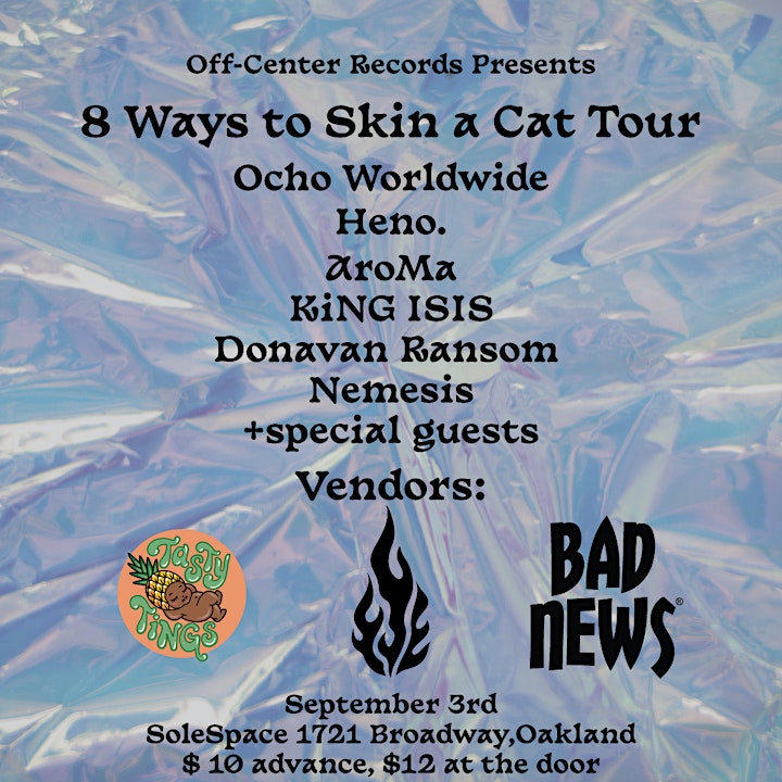 Off-Center Records Presents; Heno. and Ocho Worldwide at SoleSpace Oakland image