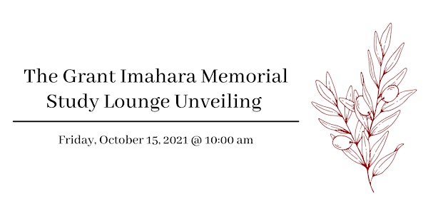 The Grant Imahara Memorial Study Lounge Unveiling