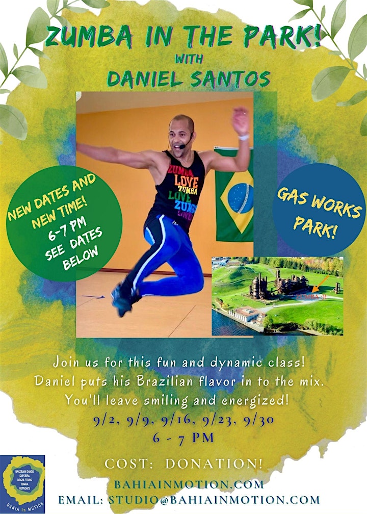 *Canceled* Zumba®  In The Park with Daniel Santos: Ages 13+ image