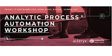 Alteryx Analytic Process Automation Workshop (17 September 2021) primary image