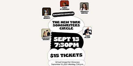 September 13th New York Songwriter's Circle Showcase