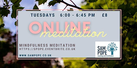 Online mindfulness meditation group primary image