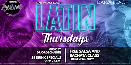 Latin Thursdays at the Casino at Dania Beach feat Dj Charun