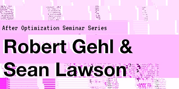 Robert Gehl and Sean Lawson - Book talk: Social Engineering