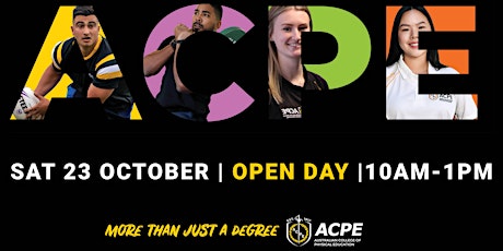 ACPE's Virtual Open Day primary image