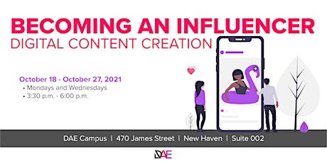 Becoming an Influencer: Digital Content Creation (Session 1) primary image