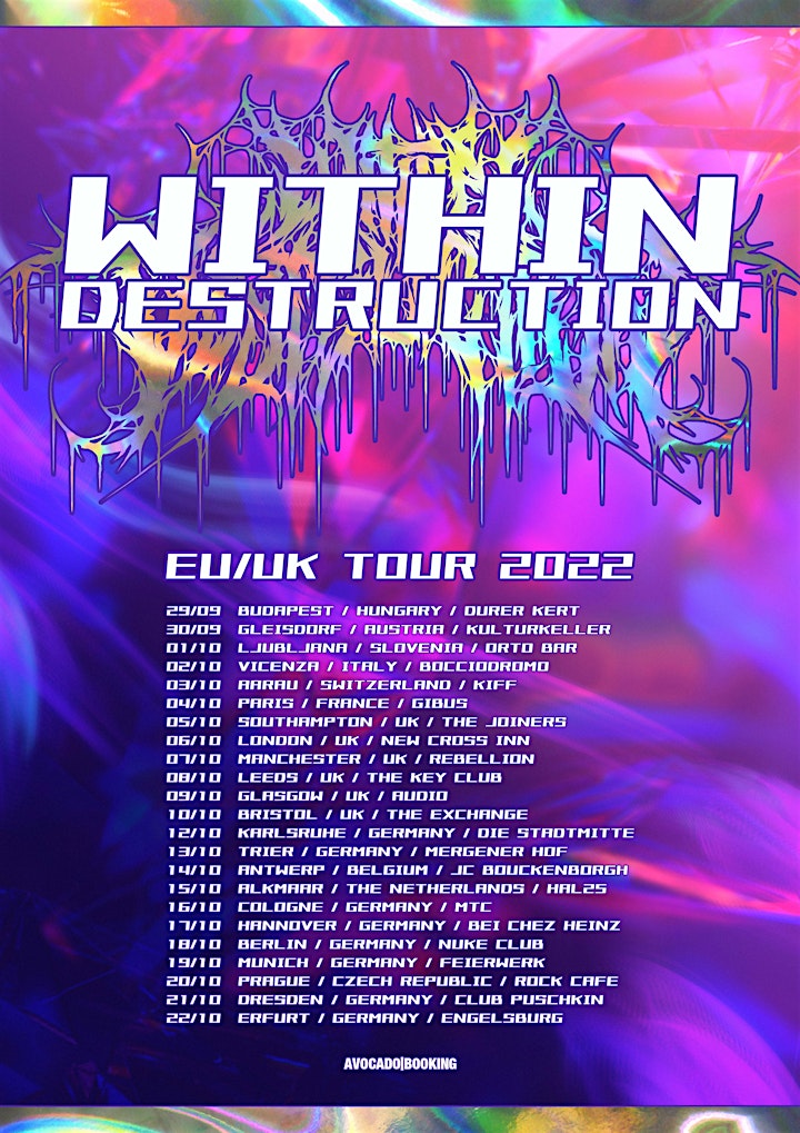 WITHIN DESTRUCTION "YOKAI" UK/EU RELEASE TOUR W/SPECIAL GUESTS image