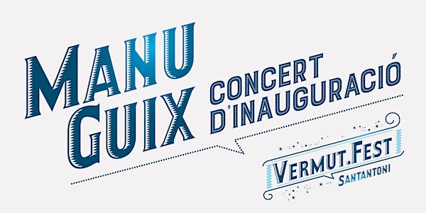 Concert Acústic MANU GUIX - Inauguració del Vermut.Fest