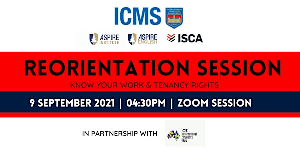 ICMS Reorientation Session with Oz International Students Hub