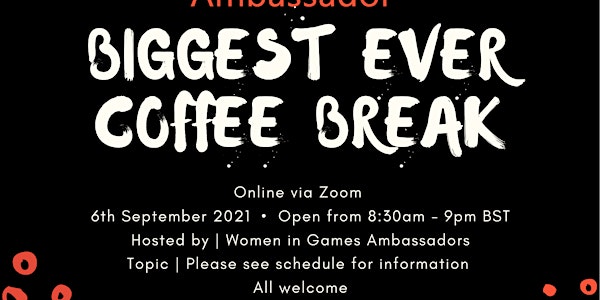 Women in Games Ambassadors Biggest Ever Coffee Break
