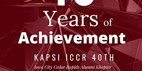 40 Years of Achievement, Iowa Nupes ICCR 40th Anniversary Weekend primary image
