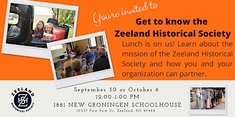 Image principale de Get to know the Zeeland Historical Society