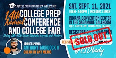 Hauptbild für 14th CLD College Prep Conference & College Fair (#CLDIndy)