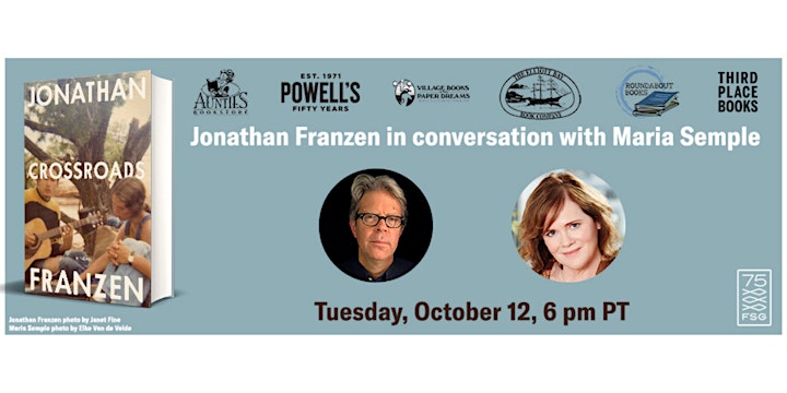 Exclusive PNW Author Event: Jonathan Franzen & Maria Semple image